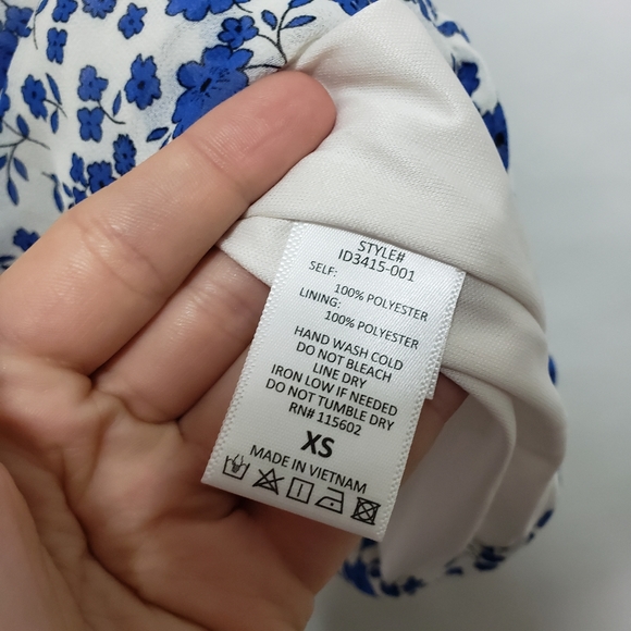 All in Favor Sasha ruched floral mini dress - Picture 5 of 6